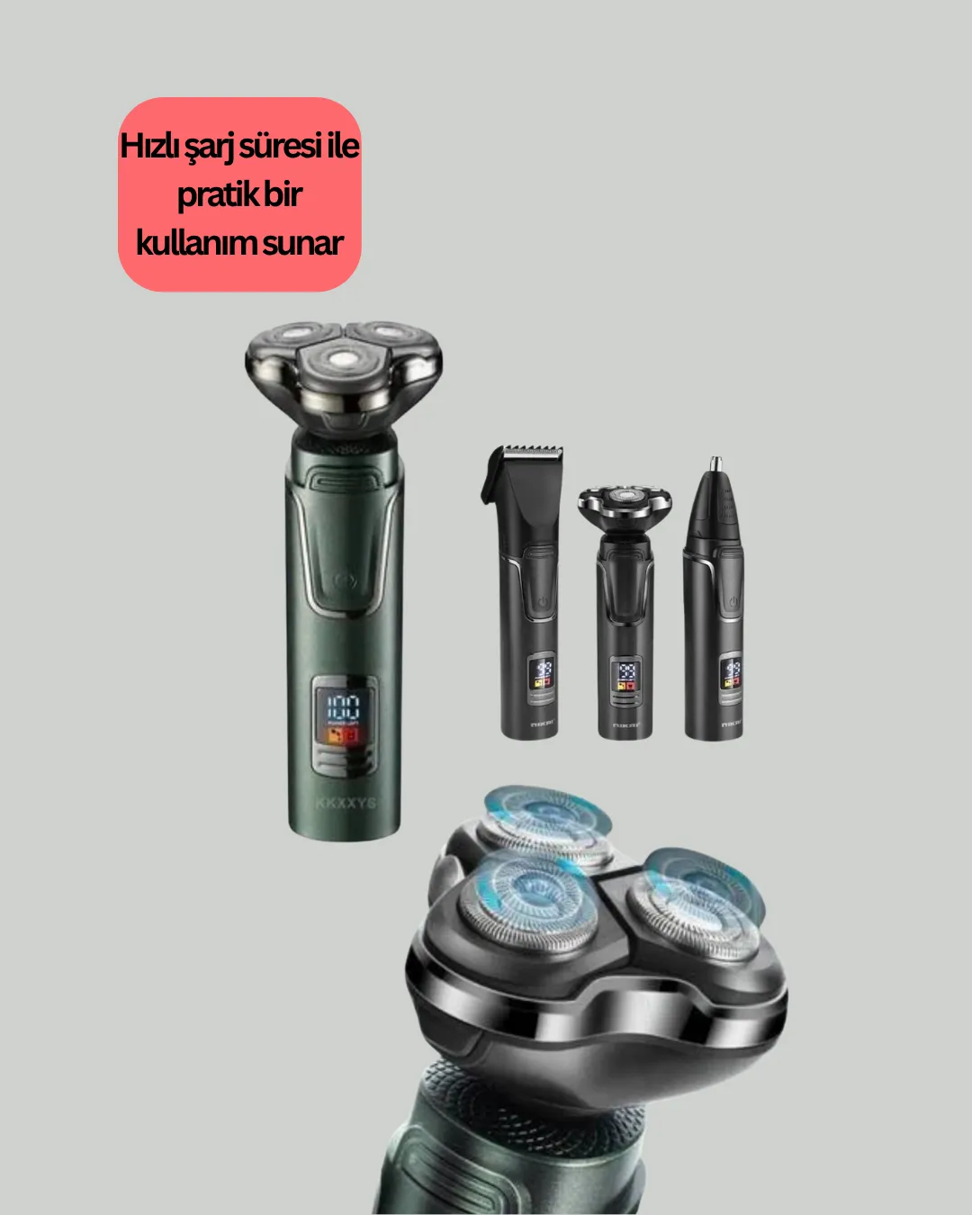 Hassas Bölgeler İçin Çok Fonksiyonlu Tıraş Makinesi