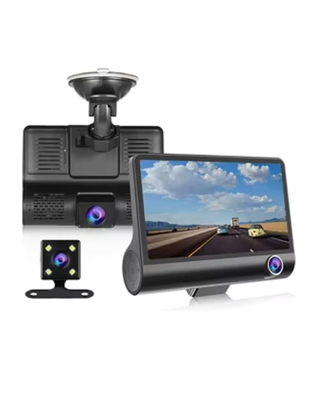 Ön Arka Kayıt Yapan Araç Kamerası 170 Derece Geniş Açılı