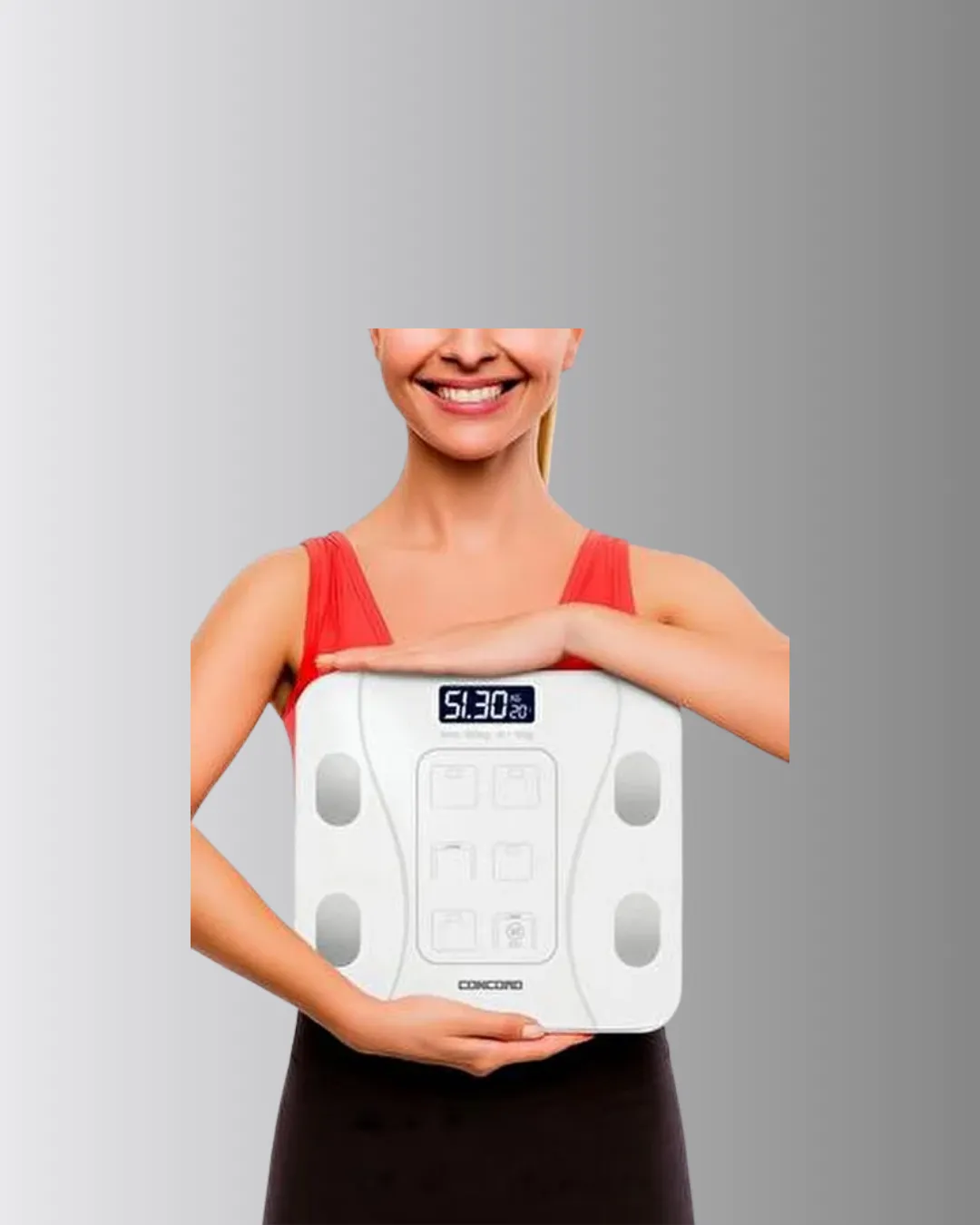 Akıllı Dijital Baskül – Bluetooth Bağlantılı, 8 Ölçüm Verili, Akıllı Vücut Analiz Tartısı