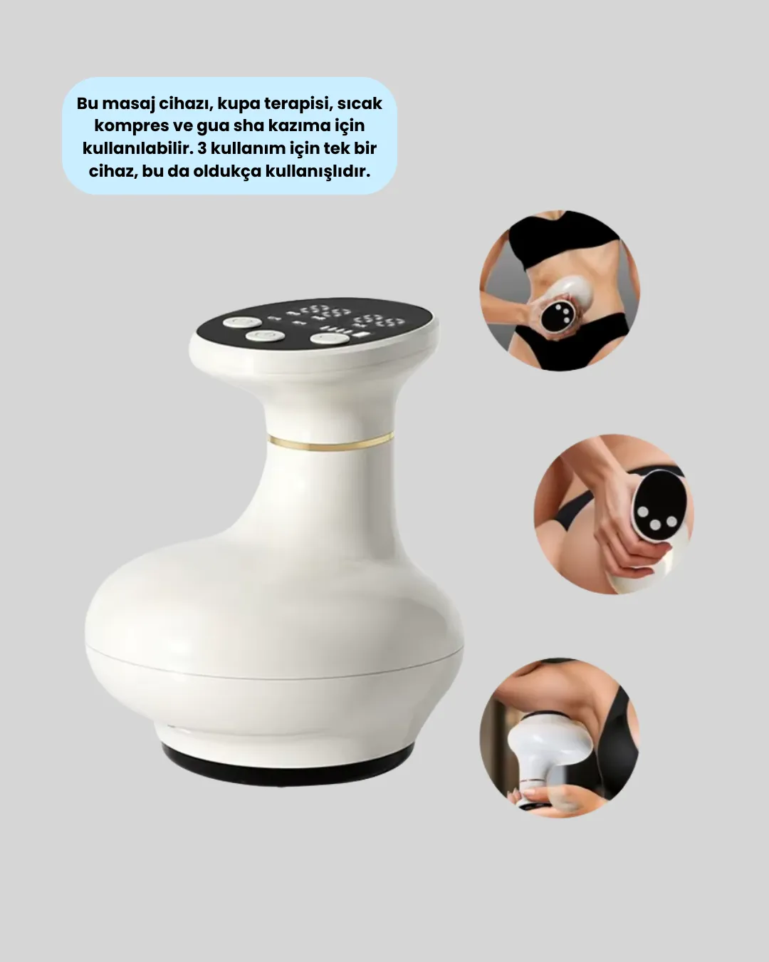 Ev Tipi 3’ü 1 Arada Masaj Cihazı Sıkılaştırıcı ve Rahatlatıcı