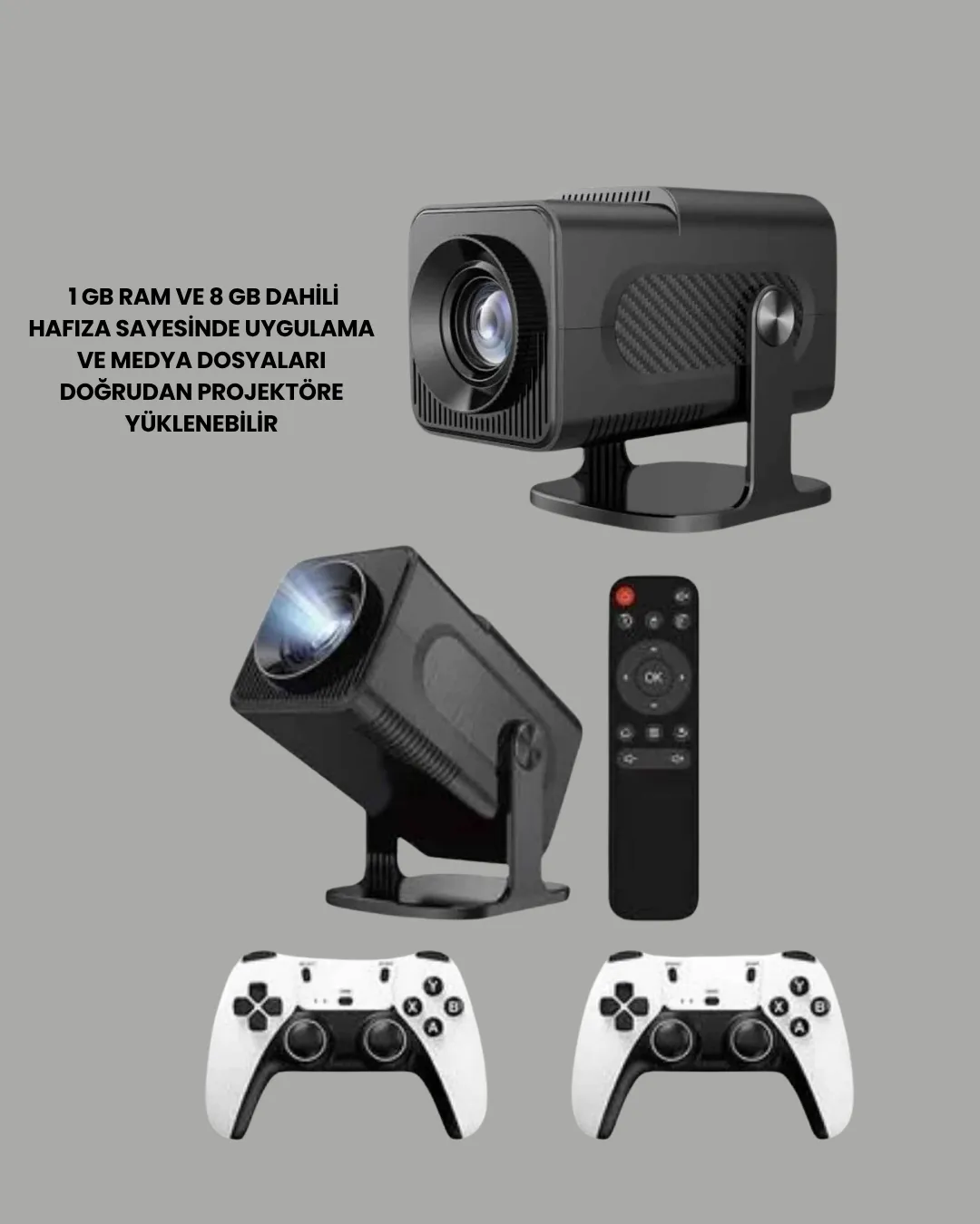 HCS350pro 1080P Full HD Taşınabilir Android Projektör