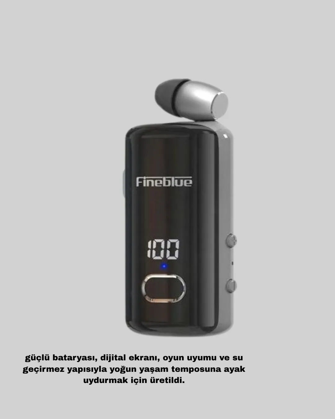 Fineblue F580 Suya Dayanıklı Bluetooth 5.3 Kulaklık Dijital Ekranlı