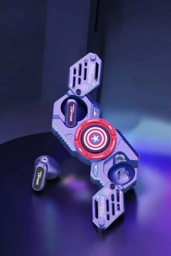 Kırmızı Kablosuz Bluetooth Kulaklık Stres Çarklı Oyuncu Kulaklığı