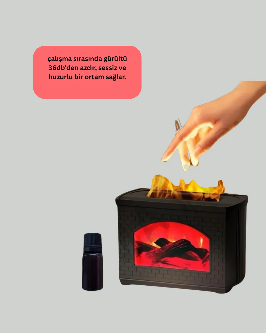 USB Güçlü Ultrasonik Hava Nemlendirici Sessiz Çalışan 270 ml Difüzör