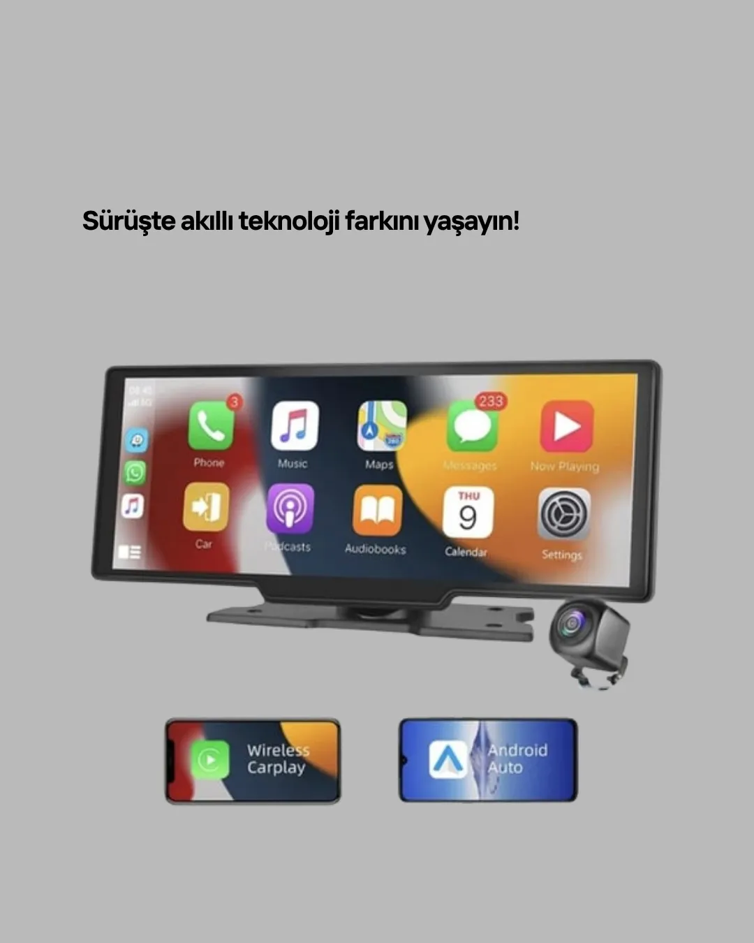 Volkswagen Golf, Polo, Passat, Jetta, Tiguan, BMW 3-5 Serisi CarPlay Android Auto 10.26” Ekran