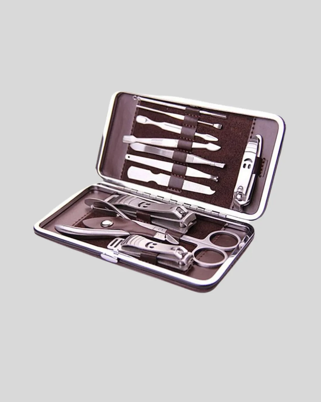 Seyahat İçin Taşınabilir Deri Çantalı Bakım Seti