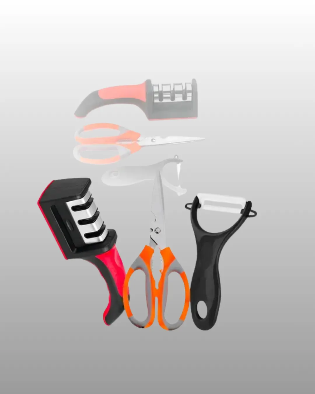 Çok Amaçlı Mutfak Makas Seti – Paslanmaz Çelik ve Ergonomik Tasarım