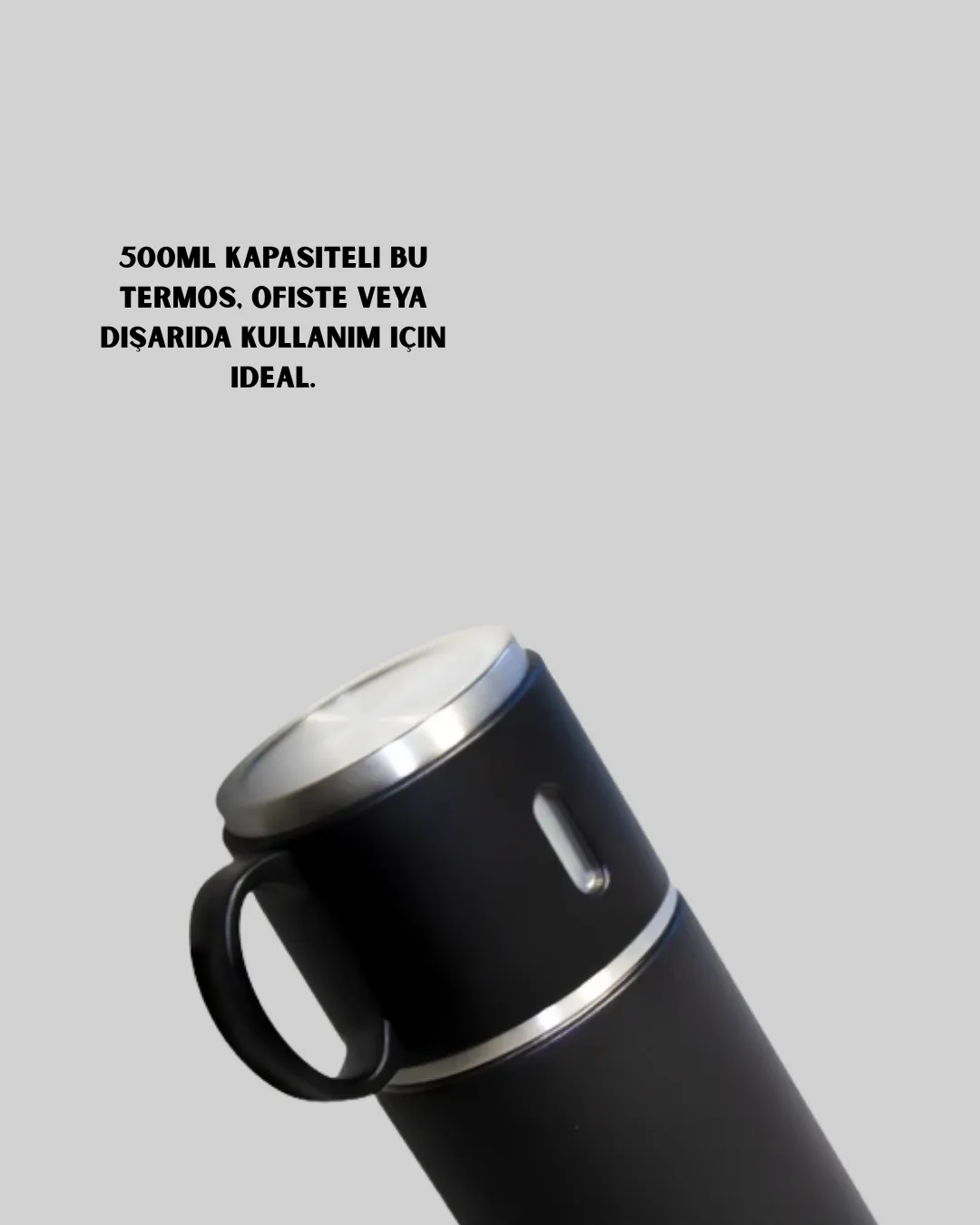 Paslanmaz Çelik Termos Seti | 500 ml Kapasite, 6-12 Saat Isı Koruma, Hediye Kutulu