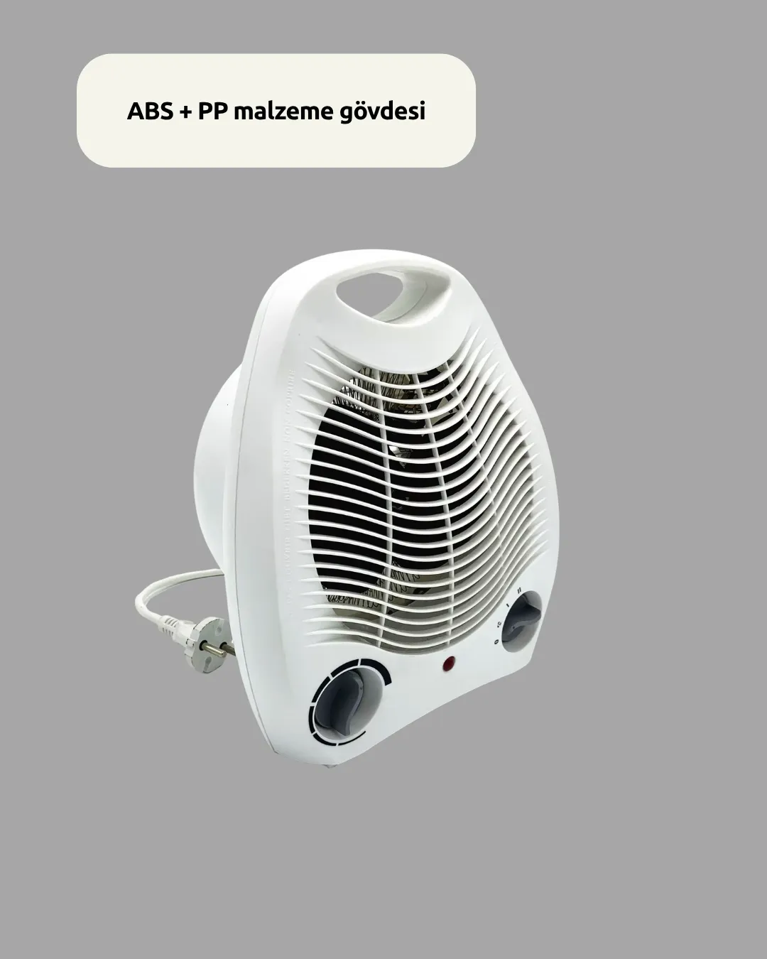 Mini Elektrikli Isıtıcı – 2000W Güç, Fanlı Isıtma, 3 Isı Modu