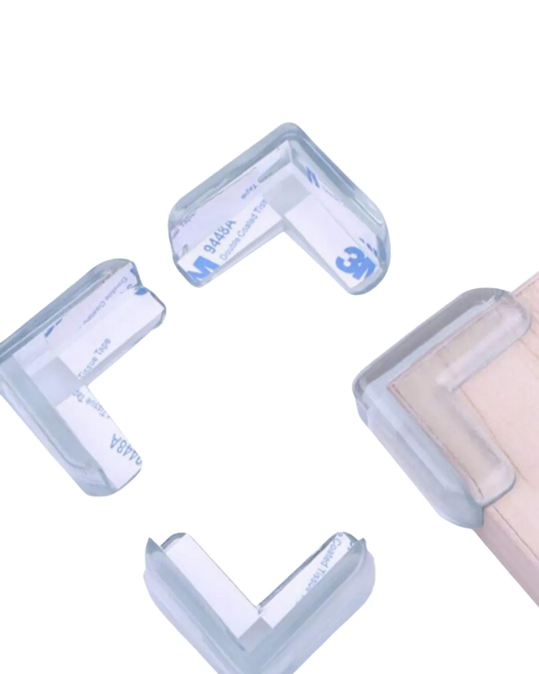 Şeffaf Köşe Koruyucu 4 Lü Set Çocuk Güvenlik Masa Köşe Aparatı