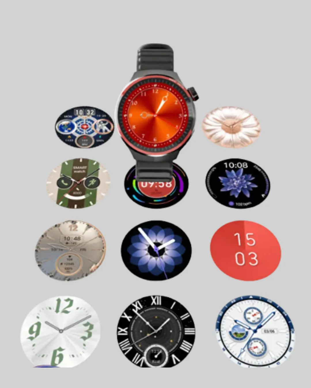 AMOLED Ekranlı Akıllı Saat Bluetooth Arama ve NFC Destekli