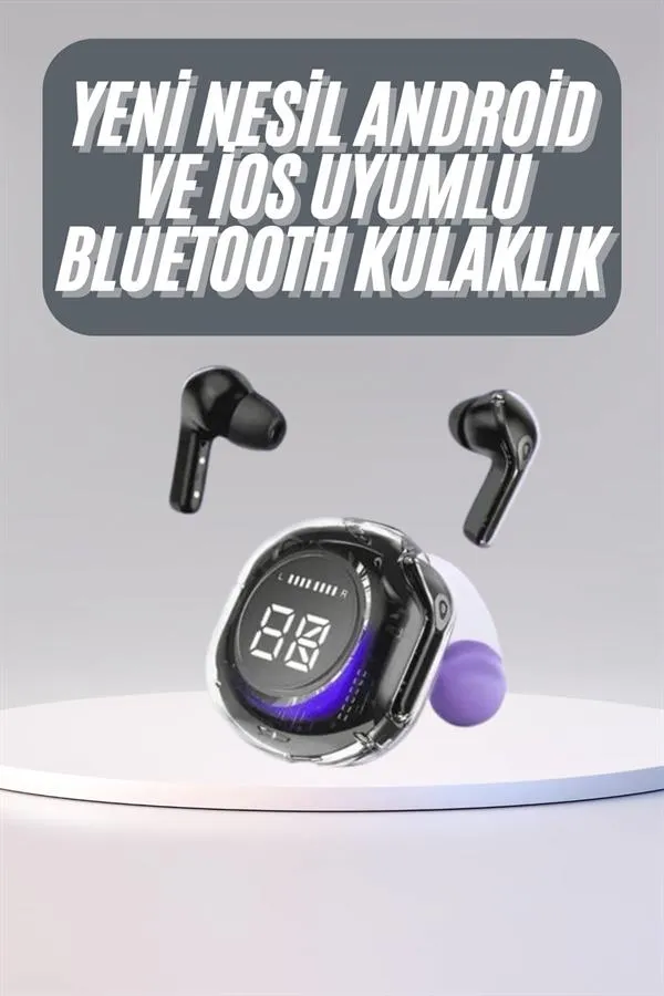 Kulak İçi Bluetooth Kulaklık ANC ENC Özellikli Şarj Göstergeli Kablosuz Kulaklık
