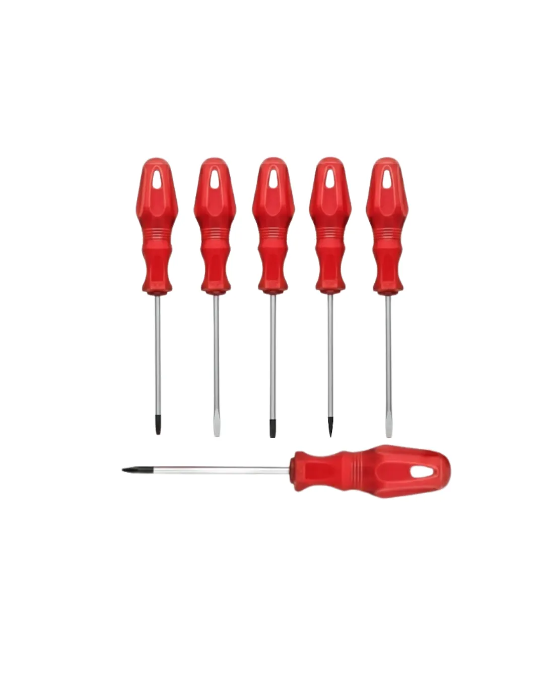 Düz ve Yıldız Başlıklı 7li Tornavida Seti Ergonomik Tutma