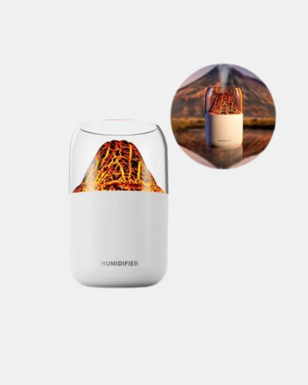 Ultrasonik Alev Efektli Aromaterapi Difüzörü USB Şarjlı ve Otomatik Kapanma Özellikli