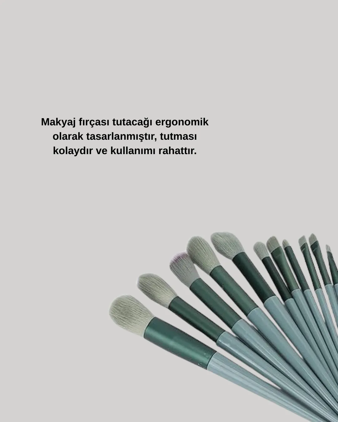 Profesyonel Kullanıma Uygun 13 Parça Makyaj Fırçası Takımı Fiber Kıllı