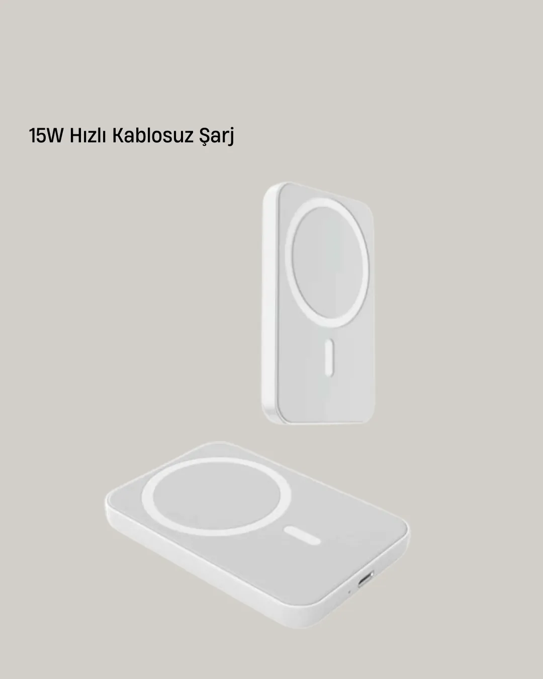 360° Döner Başlıklı MagSafe Araç Telefon Tutucu 15W Güvenli Kablosuz Şarj