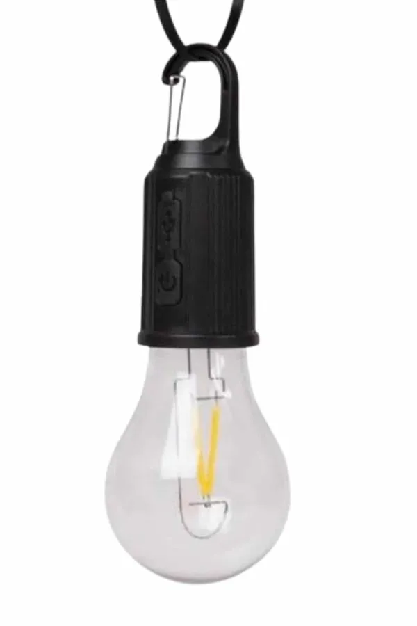 Şarjlı Aydınlatma Ampul Tasarımlı Ambians Işık Askılı Kamp Lambası
