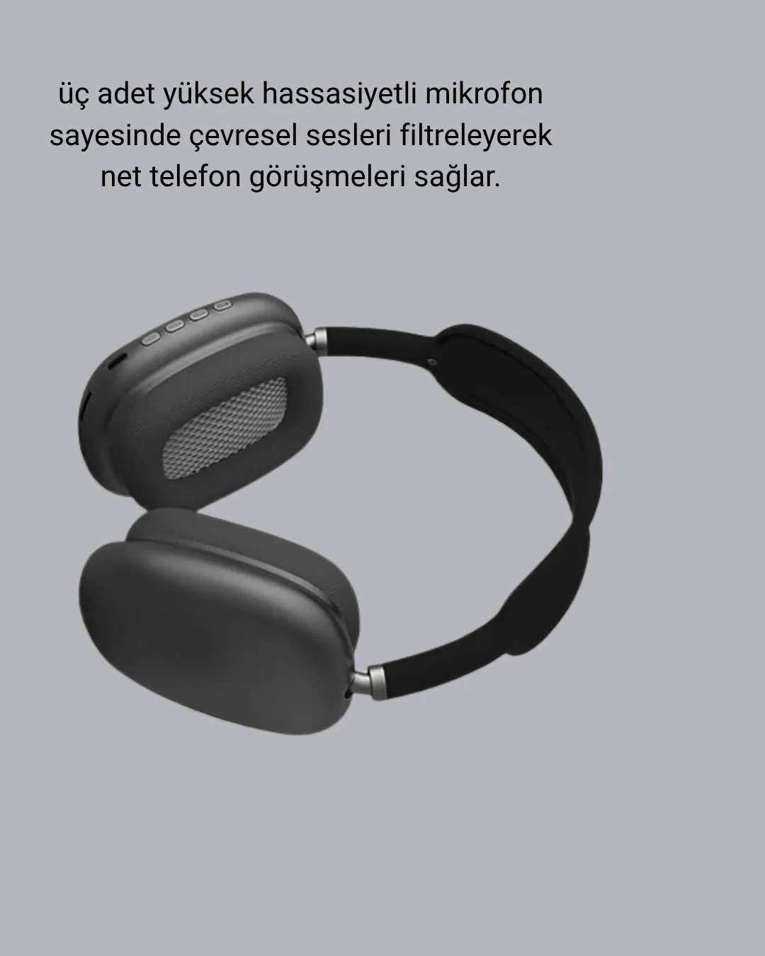 P9 Pro Plus Bluetooth Kulak Üstü Kulaklık – H1 Çipli, Aktif Gürültü Engelleme, Uzamsal Ses Desteği