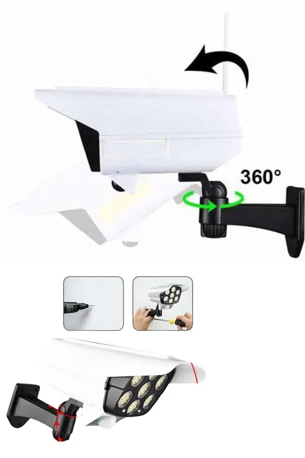 Solar Bahçe Lambası Uzaktan Kumandalı Kamera Görünümlü Hareket Sensörlü