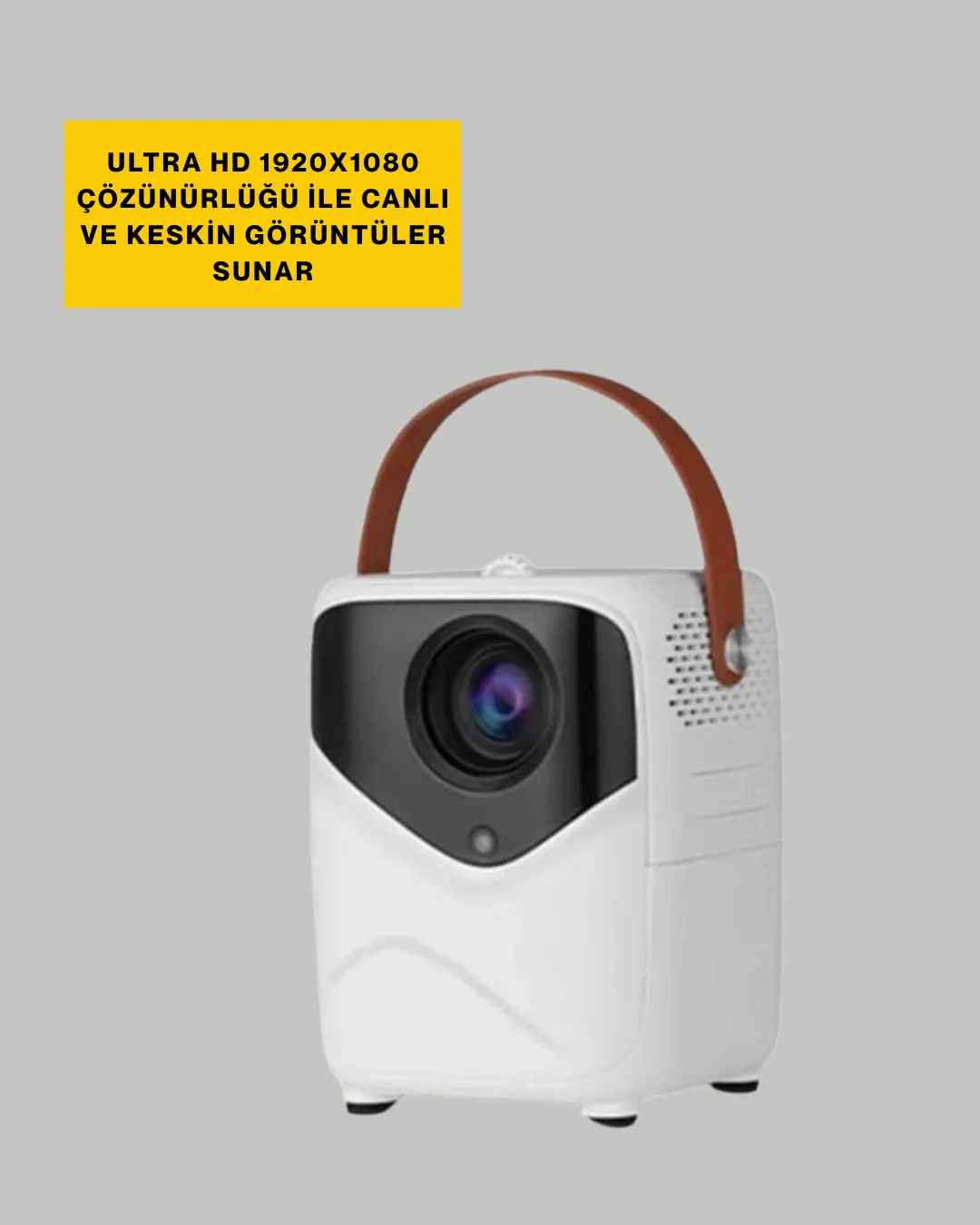 Hafif ve Taşınabilir Projektör – 750 Gram Ağırlıkla Mobil Kullanıma Uygun