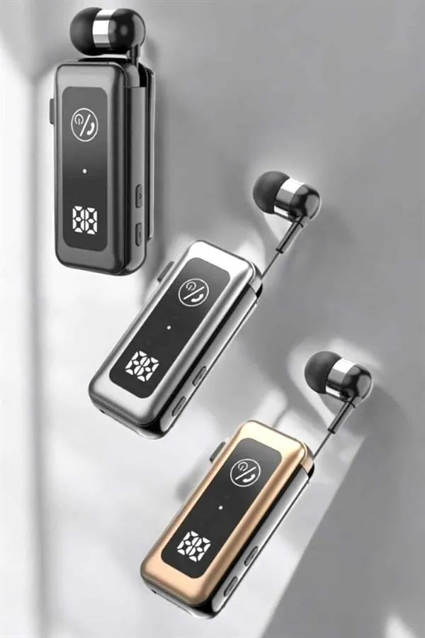 Makaralı Bluetooth Kulaklık Kulak İçi Dijital Göstergeli Yüksek Ses Kaliteli