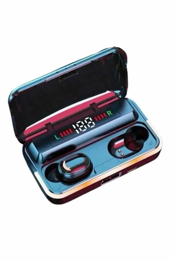 Bluetooth Kulaklık Dijital Şarj Göstergeli Powerbankli Bass Özellikli Kablosuz Kulakiçi 5.1 Mikrofonlu