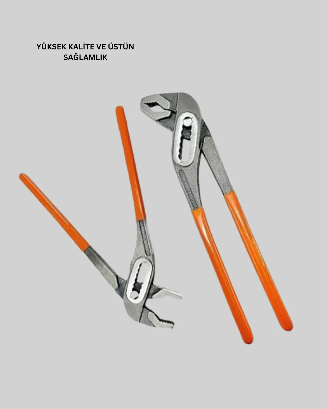 Ayarlanabilir Kurbağacık Pense Boru Anahtarı Çelik Malzeme