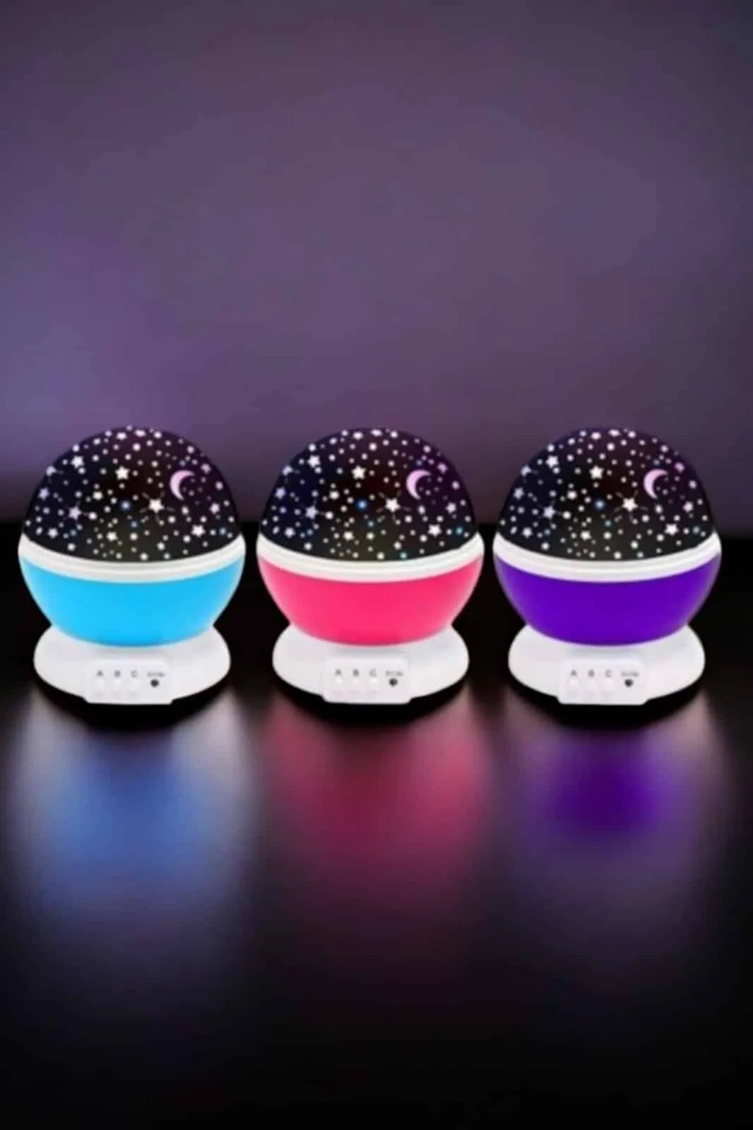 Mavi ve Mor Işıklı Projeksiyon Lambası