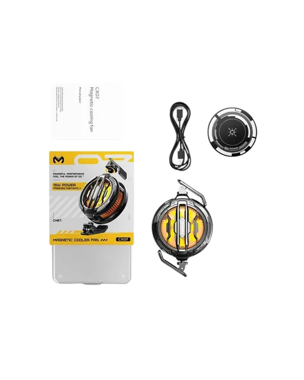 LED Işıklı Telefon Soğutucu | Ultra Sessiz Fan | Mıknatıslı ve Aparatlı Bağlantı