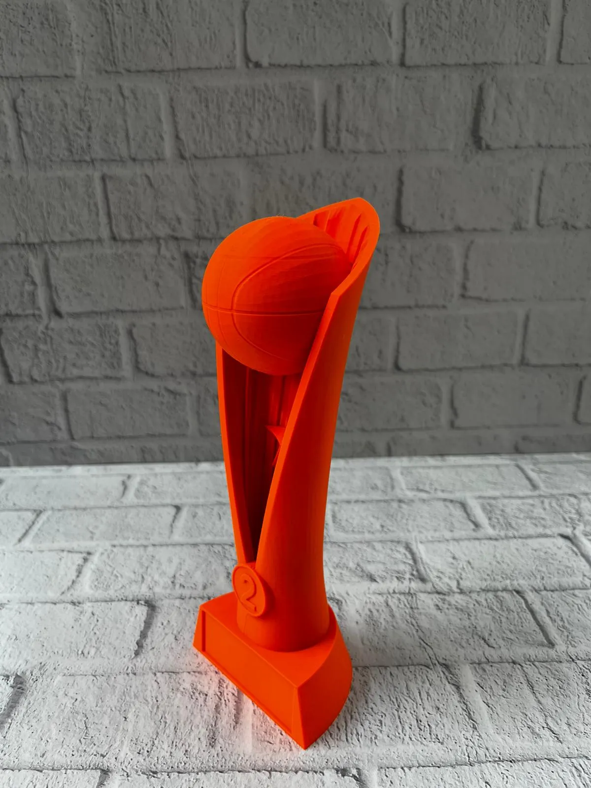 23cm Turuncu Basketbol Kupa Biblo Modern Ödül Dekor Ürünü