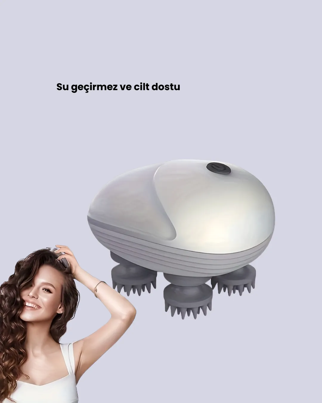 Şarjlı Kafa Masaj Aleti 3 Hız Ayarlı Derin Masaj