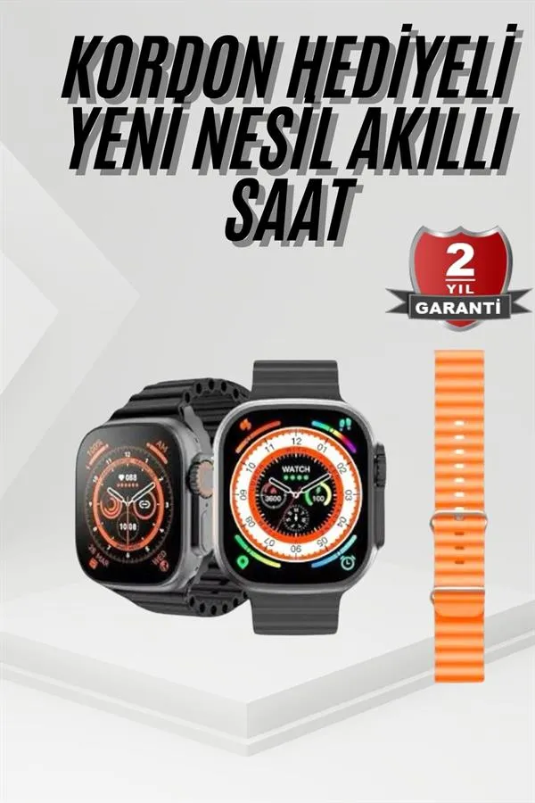 Akıllı Saat Sağlık Takibi Kalp Atışı Adımsayar Ultra Yeni Nesil nefes Egzersizi