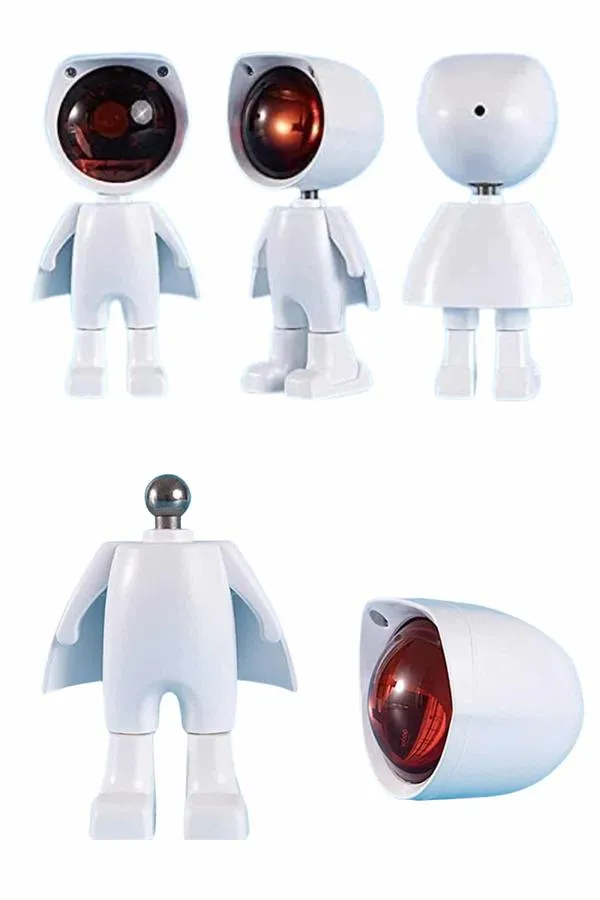 Gün Batımı Lambası Işık Arka Plan Projektör Sevimli Astronot Enerji Tasarruflu