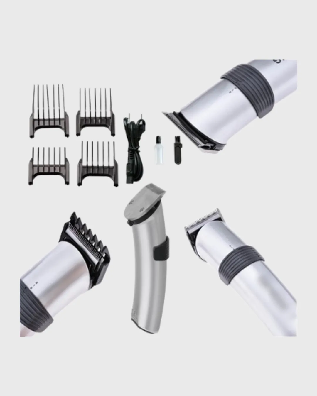 Profesyonel Şarjlı Saç ve Sakal Kesme Makinesi – Paslanmaz Çelik Bıçaklı, Ergonomik ve Sessiz Motorlu