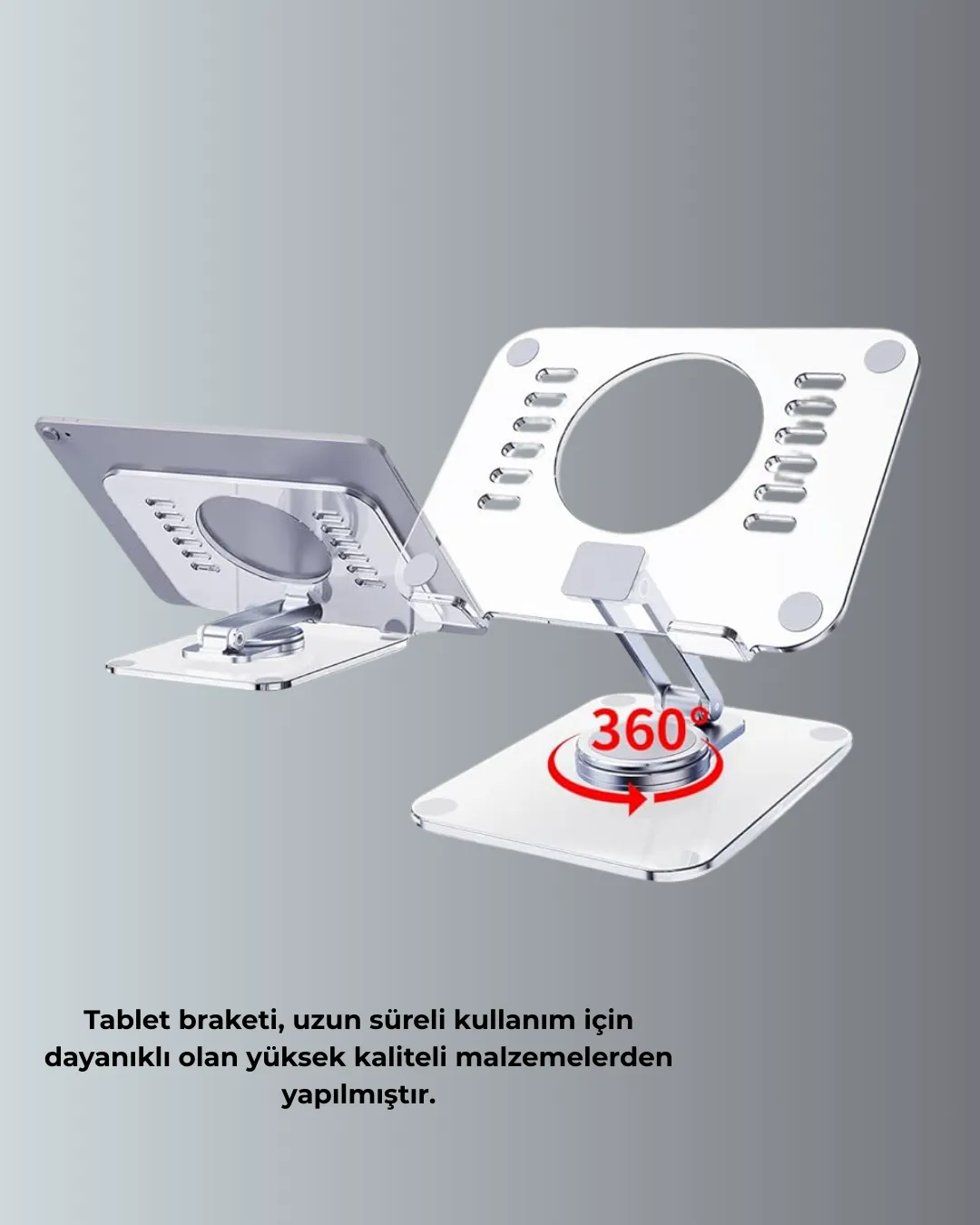 Taşınabilir Katlanır Tablet Braketi Masaüstü Stand
