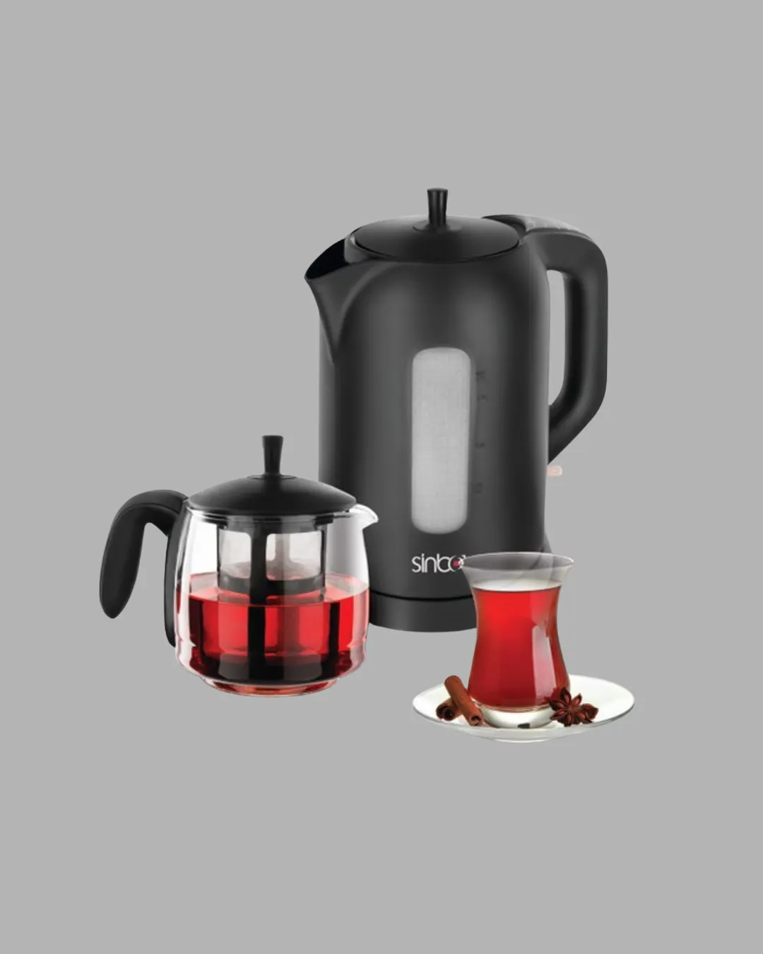 Çaycı Cam Demlikli 1800W Güçlü ve Sıcak Tutmalı Elektrikli Çay Makinesi