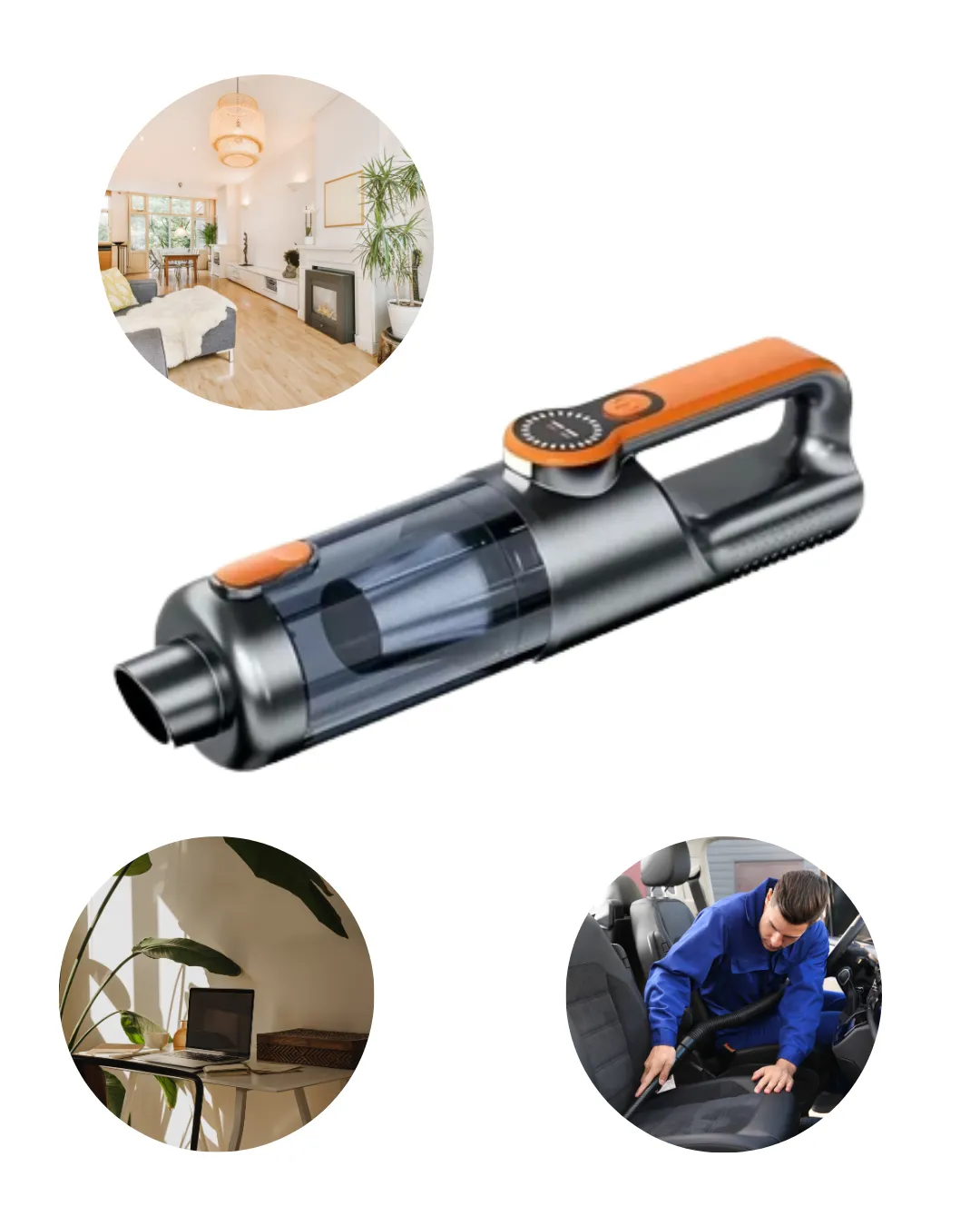 Type C Şarjlı Kablosuz El Süpürgesi Hafif ve Taşınabilir