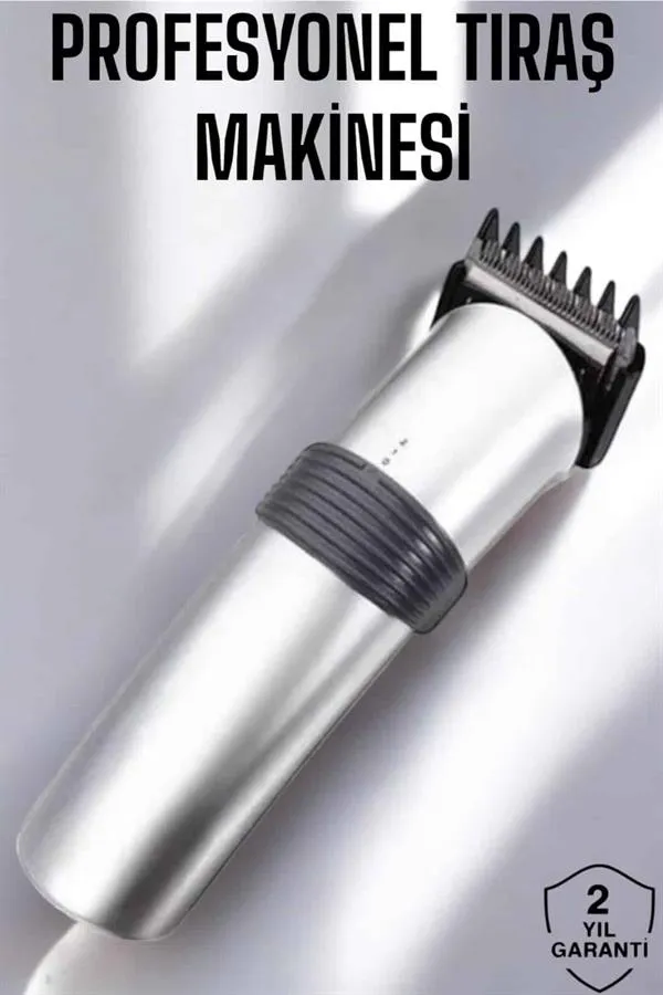 Erkeklere Özel Şarjlı Saç ve Sakal Kesme Tıraş Makinesi Seti