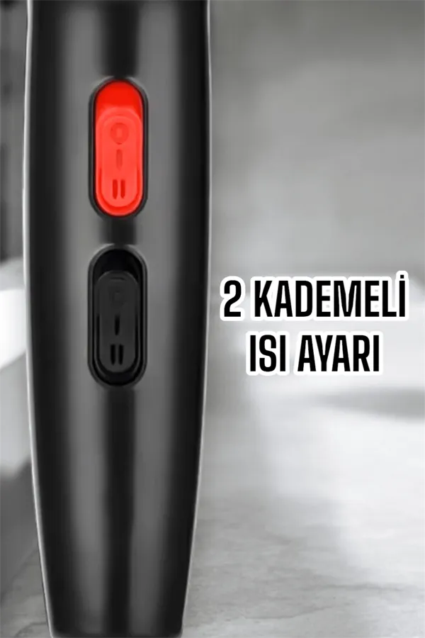 Tüm Saç Tiplerine Uygun, İki Kademeli Hız Ayarlı Fön Makinesi