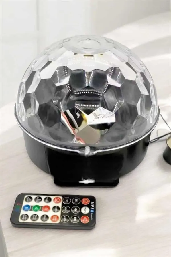 Bluetooth ve Uzaktan Kumandalı Çok Renkli Masaüstü Disko Topu