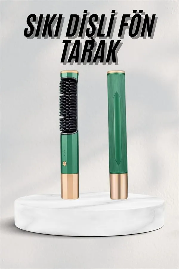 Düzleştirici Fırça Saç Düzleştirici Arada Fön Tarak Taşınabilir