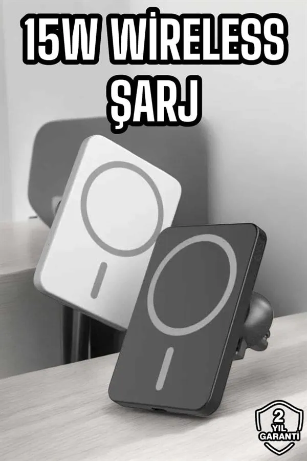 İOS Uyumlu Manyetik Tasarım Magsafe İphone 12/13/14/15 Uyumlu Powerbank