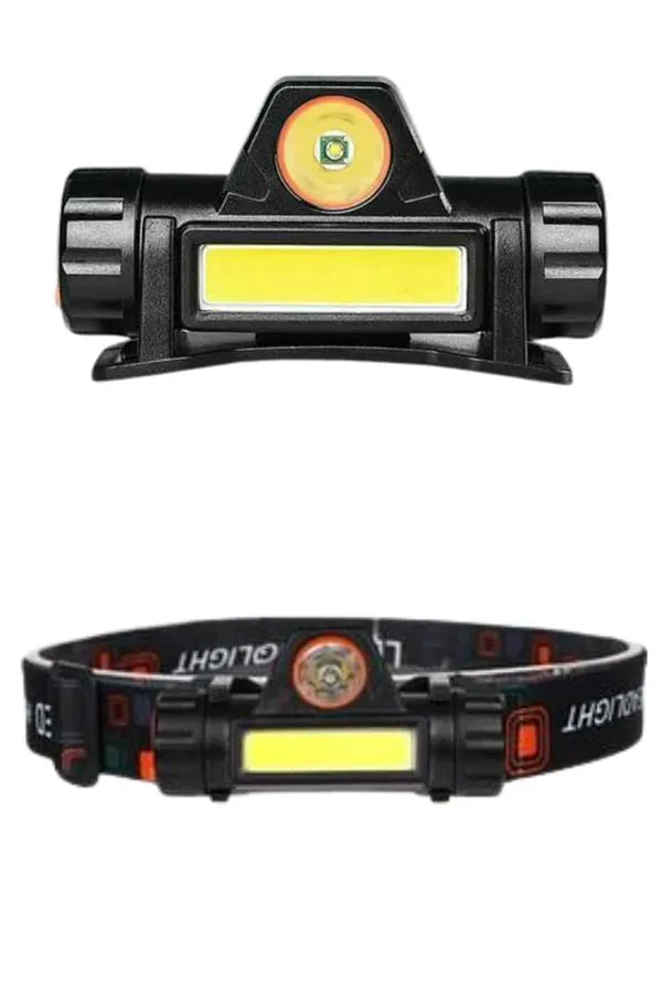 Ledli Şarjlı Kafa Lambası LED Şarjlı Su Geçirmez Kafa Feneri