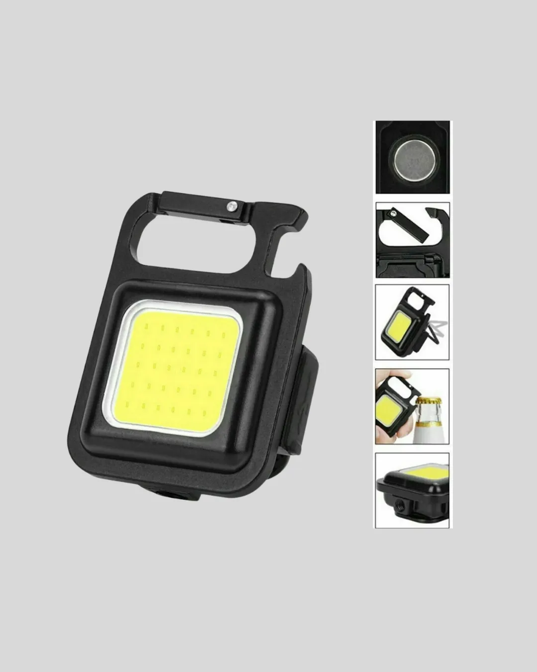 USB Şarjlı 800 Lümen LED Fener – Mini Boy, 3 Işık Modlu, Anahtarlık Tipi El Feneri