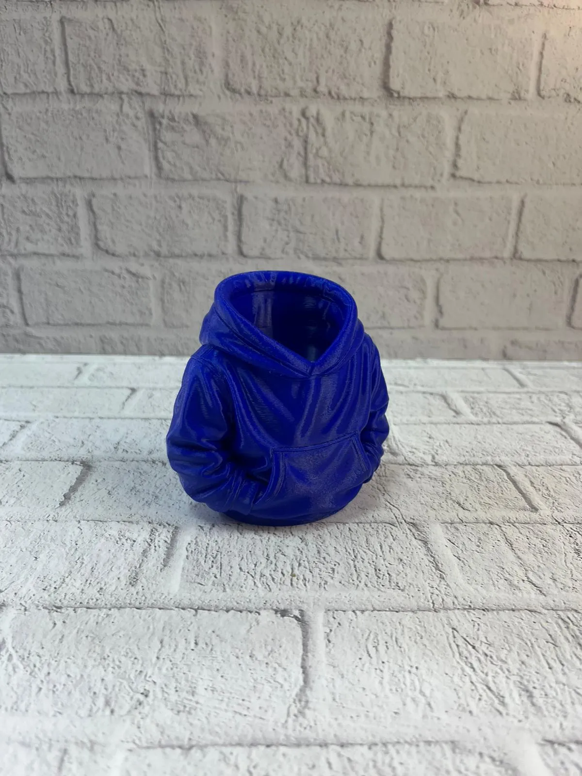 Dekoratif Lacivert Hoodie Kalemlik 10x10 cm