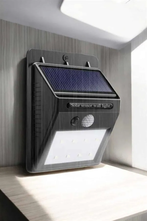 Solar Lamba Giriş, Bahçe Yol Avlu Hareket Sensörlü Led Parlak Gece Su Geçirmez