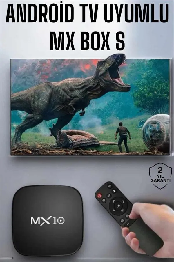 4K TV Uyumlu HD Çözünürlüklü Mx Box S 8 GB