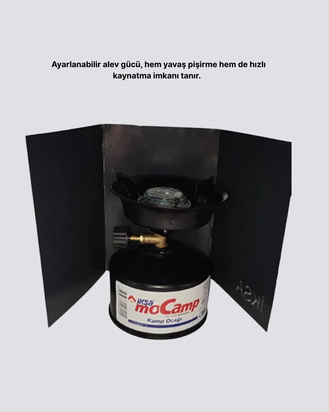 Outdoor Kamp Ocağı Gazlı Taşınabilir Pişirme Seti Üç Ayaklı Denge Aparatlı