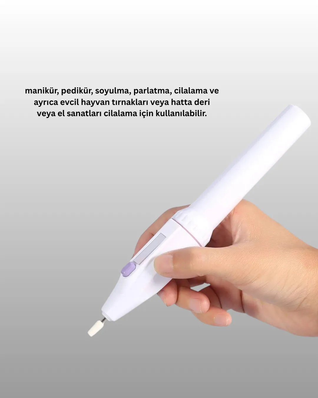 Taşınabilir Profesyonel Elektrikli Tırnak Matkap Seti – Sessiz, Güçlü ve Dayanıklı