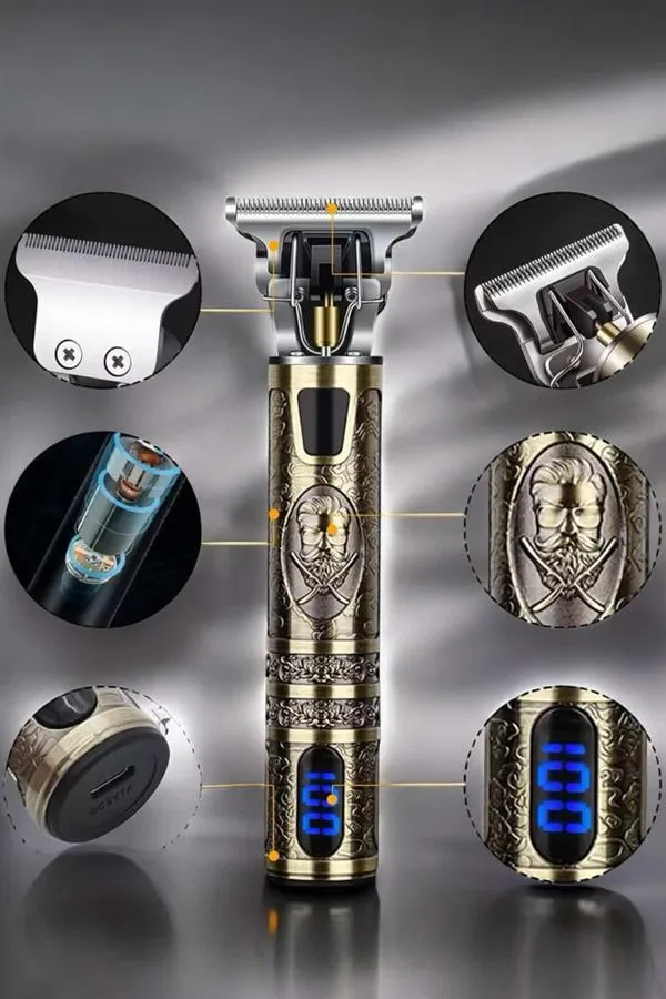 Tıraş Makinesi Çizik Tıraş Paslanmaz Çelik Uzun Ömürlü Şarjlı